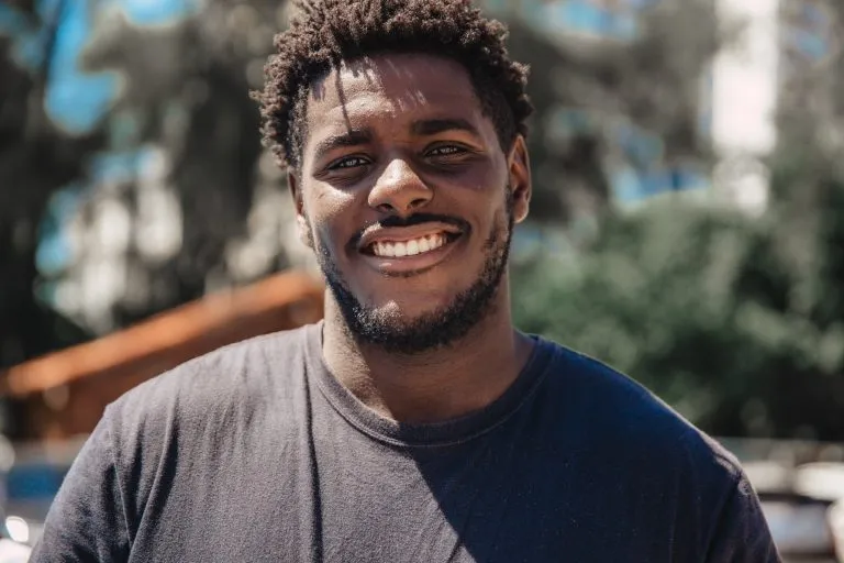 Happy healthy smiling male in the Chicago Area.