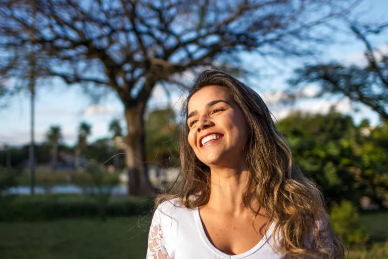Happy smiling girl in the Chicago Area.