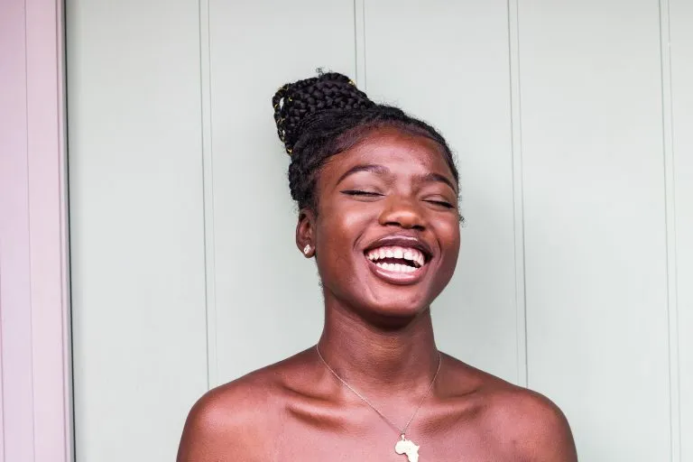 Happy smiling girl in the Chicago Area.