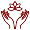 Lotus flower icon symbolizing holistic mental health approach and personalized care.
